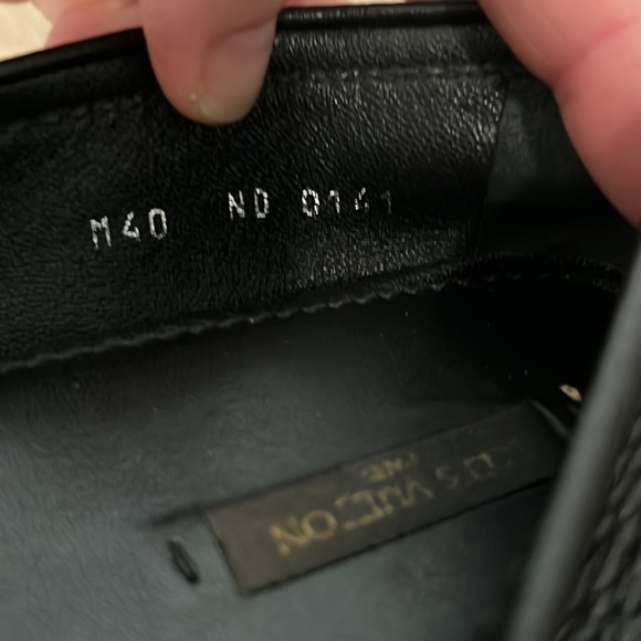 Authentic Black Louis Vuitton Black Grained Leather Rumor Loafers Size 40 - Picture 7 of 10